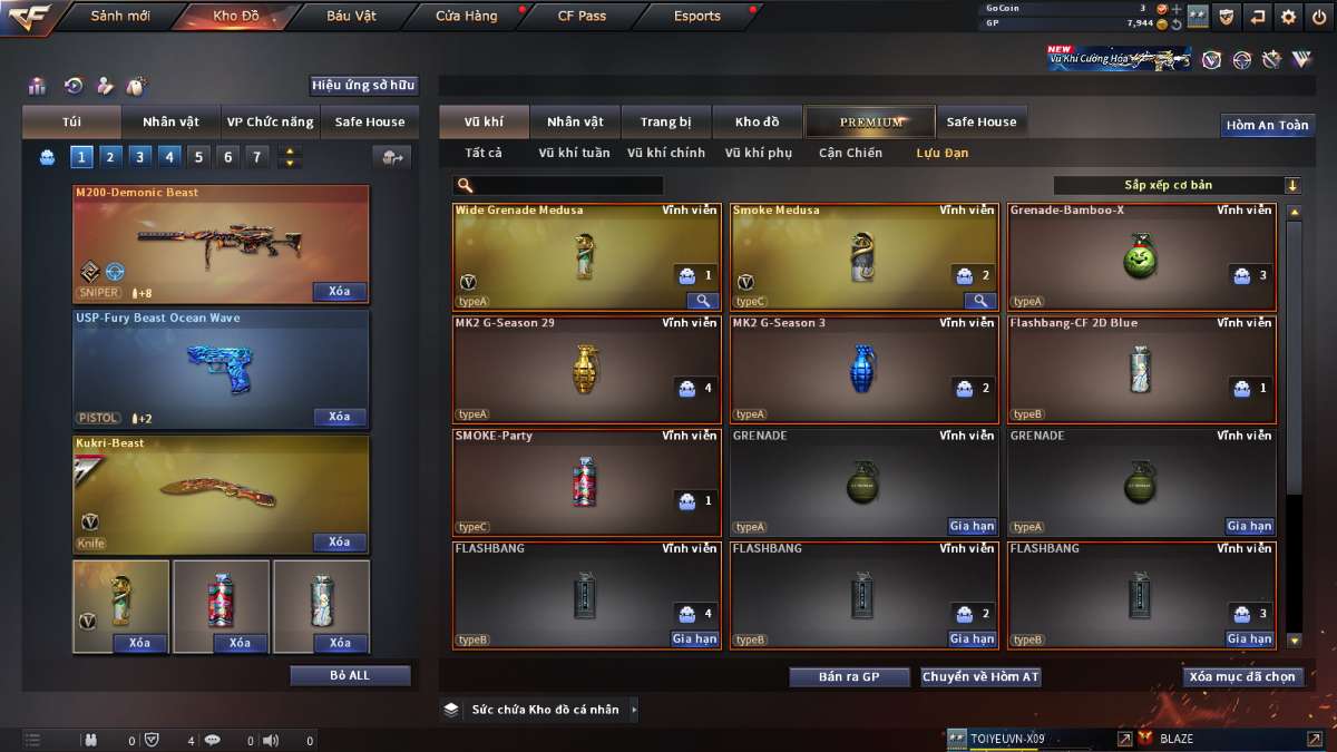 shop acc cf uy tin gia re
