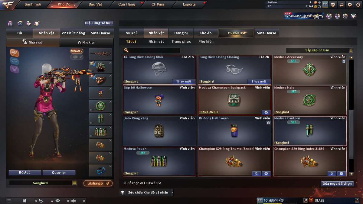 shop acc cf uy tin gia re