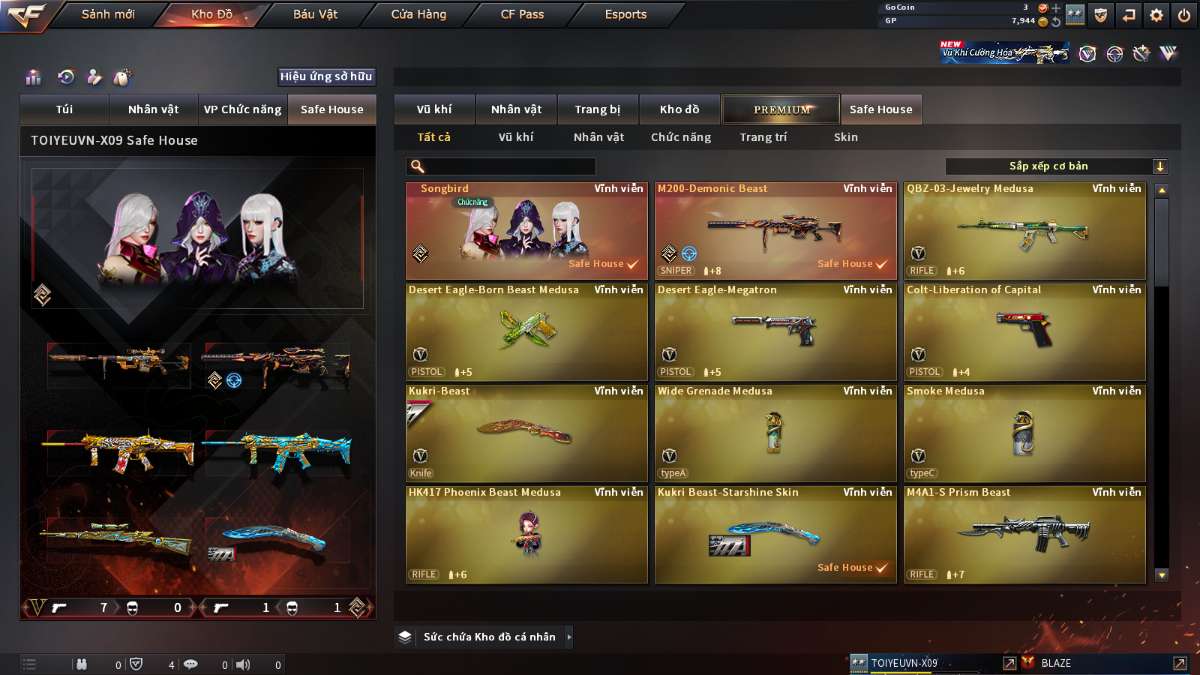shop acc cf uy tin gia re