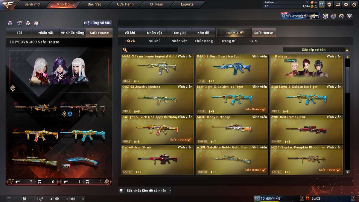 shop acc cf uy tin gia re