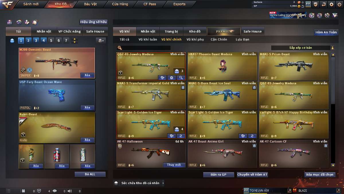shop acc cf uy tin gia re