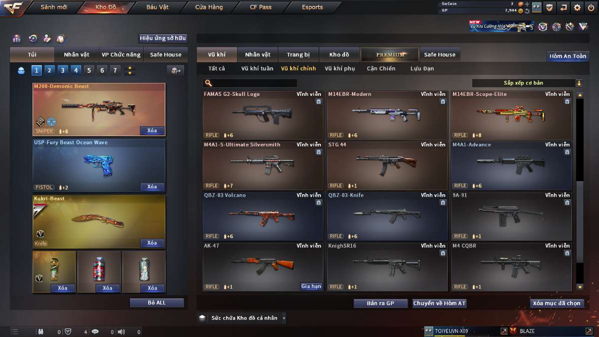 shop acc cf uy tin gia re