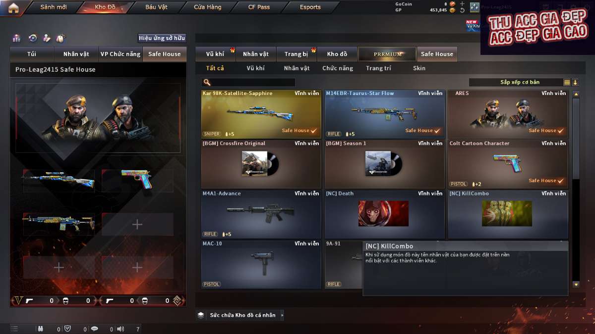 shop acc cf uy tin gia re