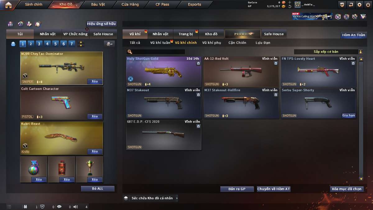 shop acc cf uy tin gia re