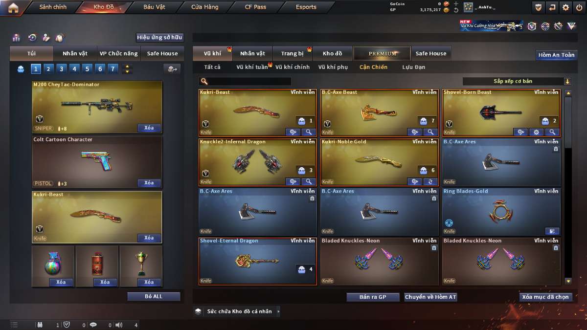 shop acc cf uy tin gia re