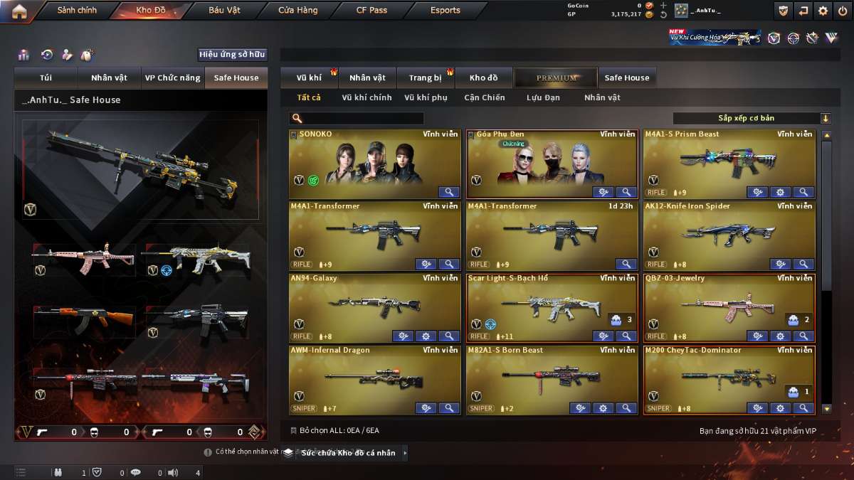 shop acc cf uy tin gia re