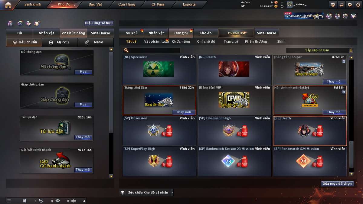 shop acc cf uy tin gia re