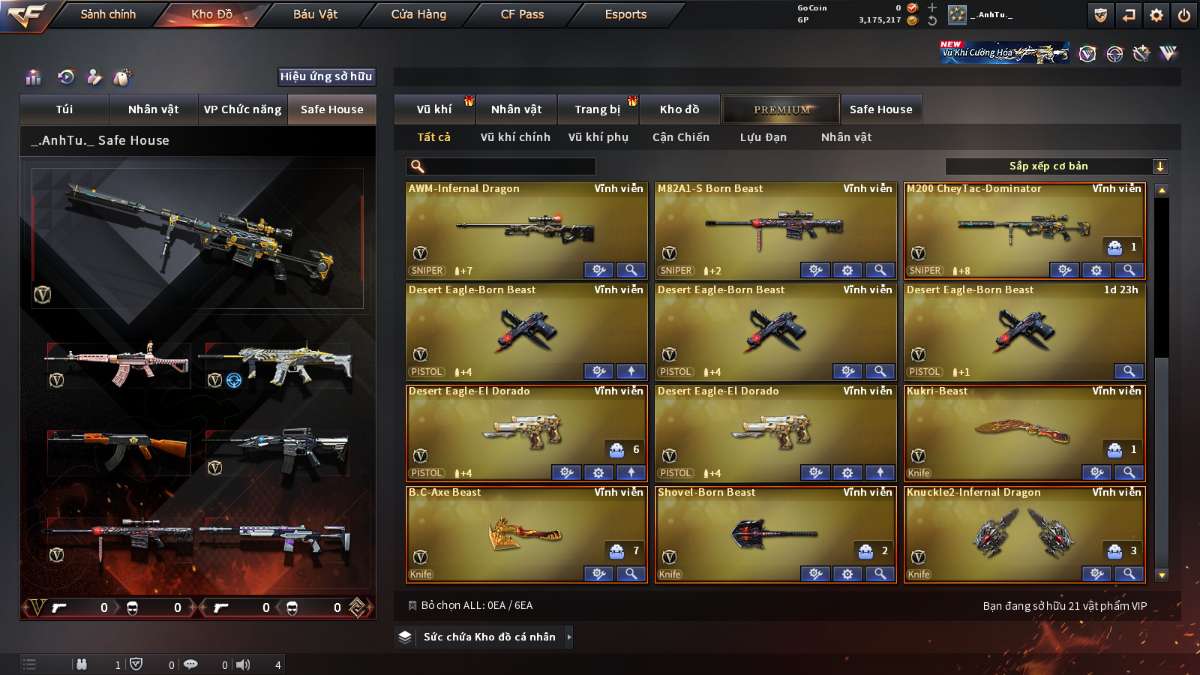 shop acc cf uy tin gia re
