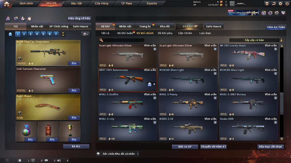 shop acc cf uy tin gia re
