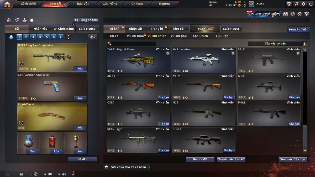 shop acc cf uy tin gia re