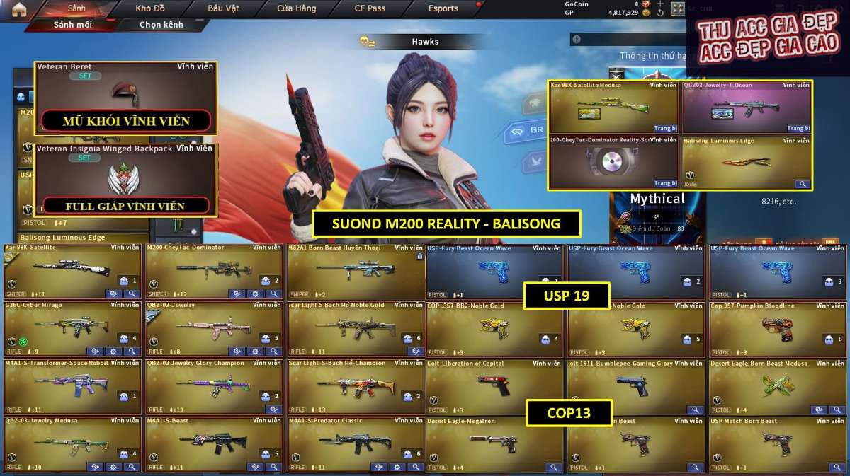 shop acc cf uy tin gia re