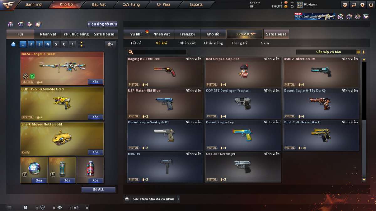 shop acc cf uy tin gia re