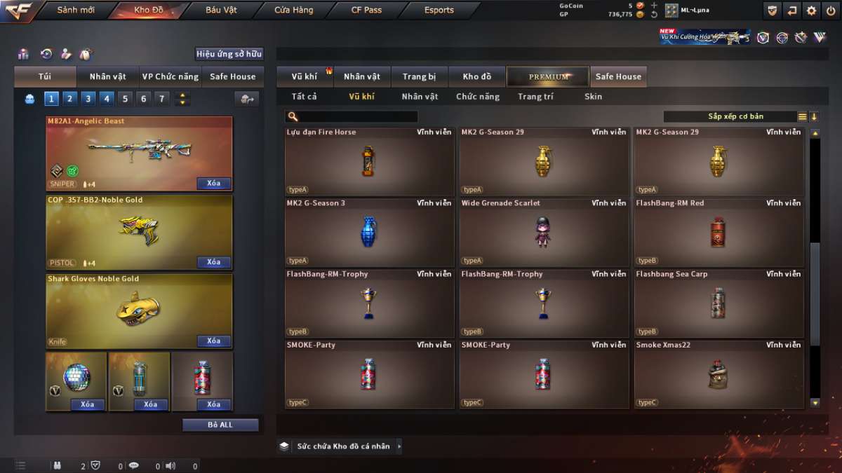 shop acc cf uy tin gia re