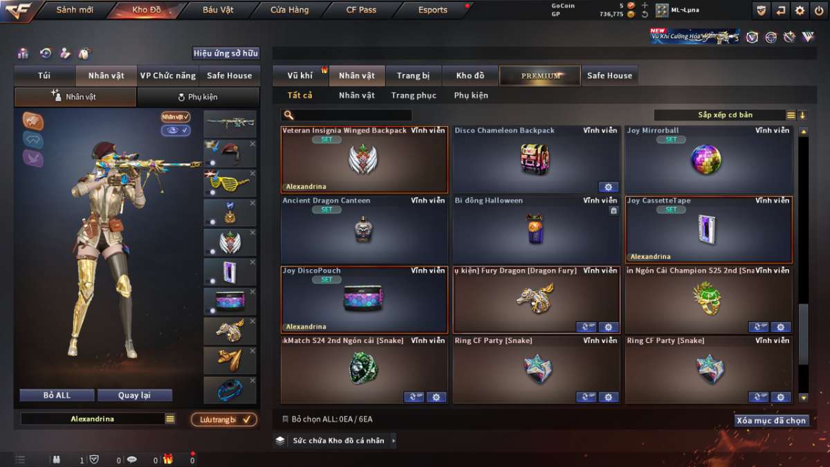 shop acc cf uy tin gia re