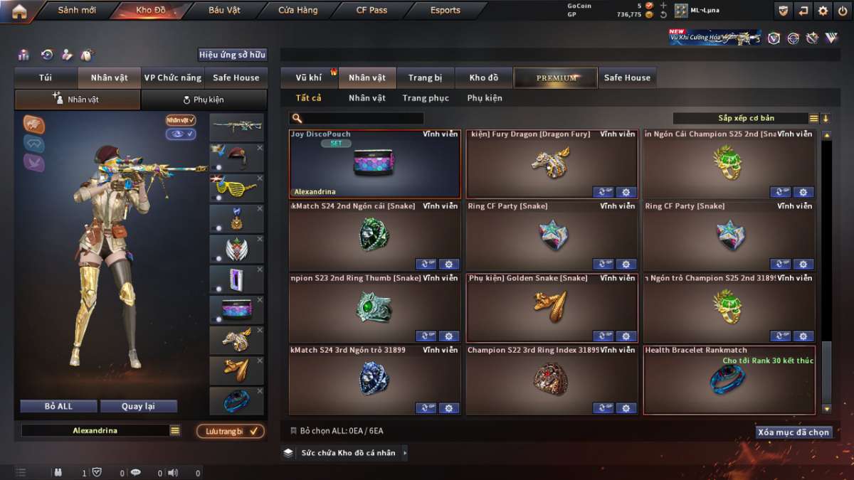 shop acc cf uy tin gia re