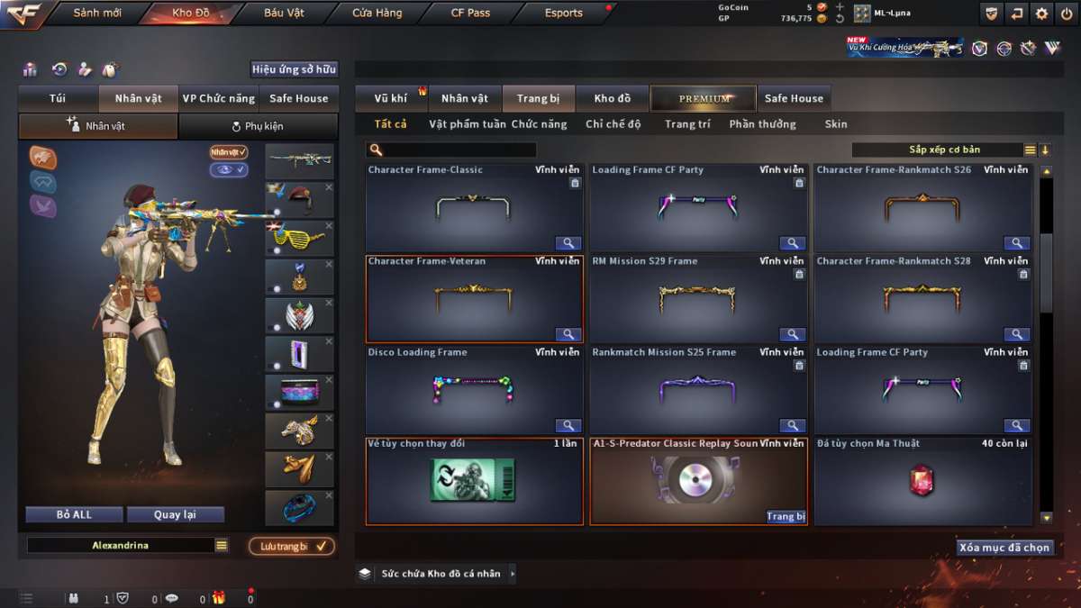 shop acc cf uy tin gia re