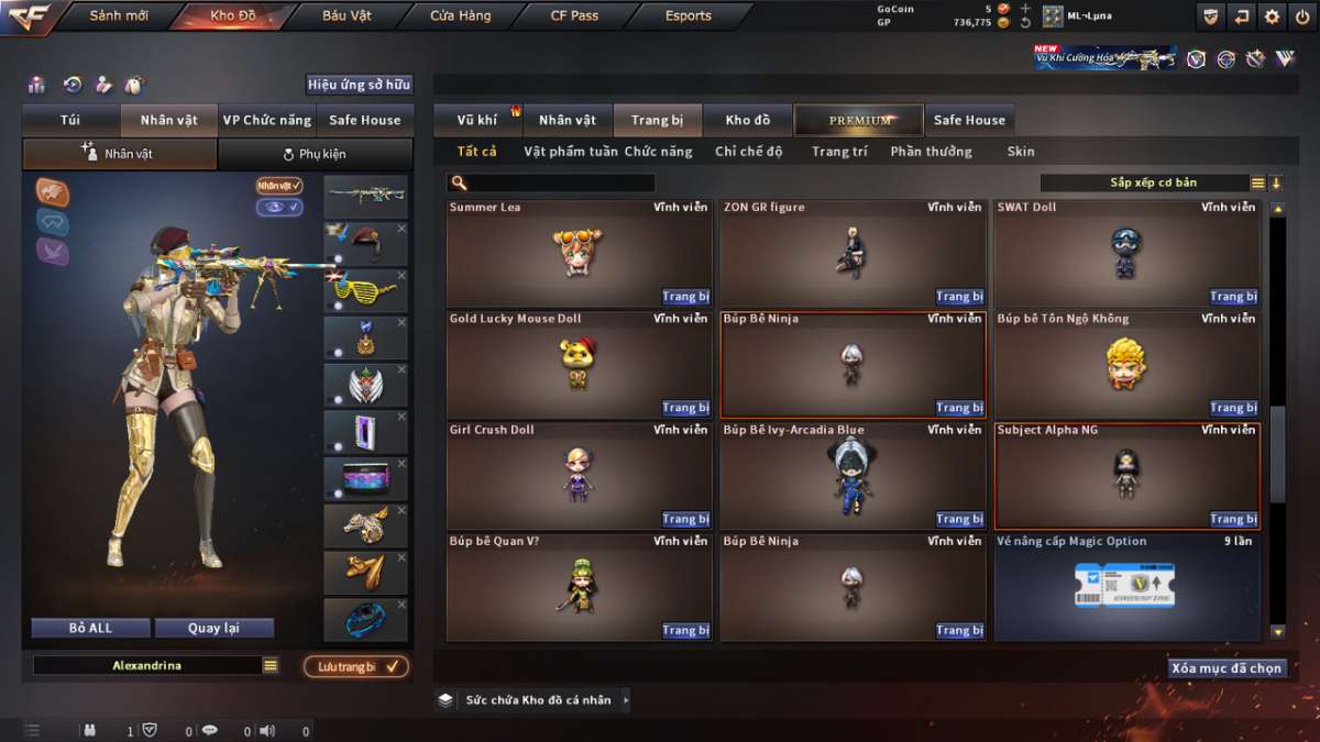 shop acc cf uy tin gia re