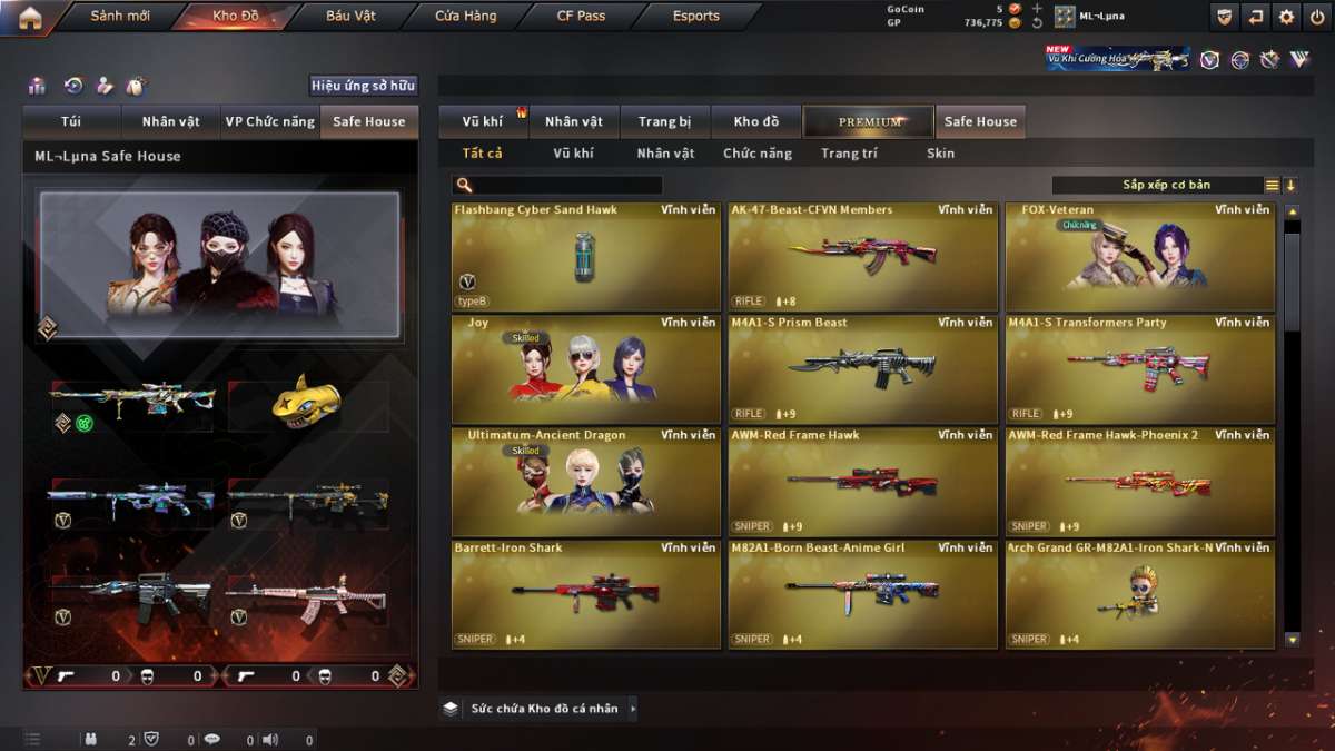 shop acc cf uy tin gia re