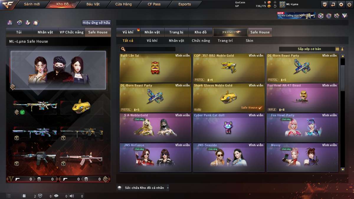 shop acc cf uy tin gia re