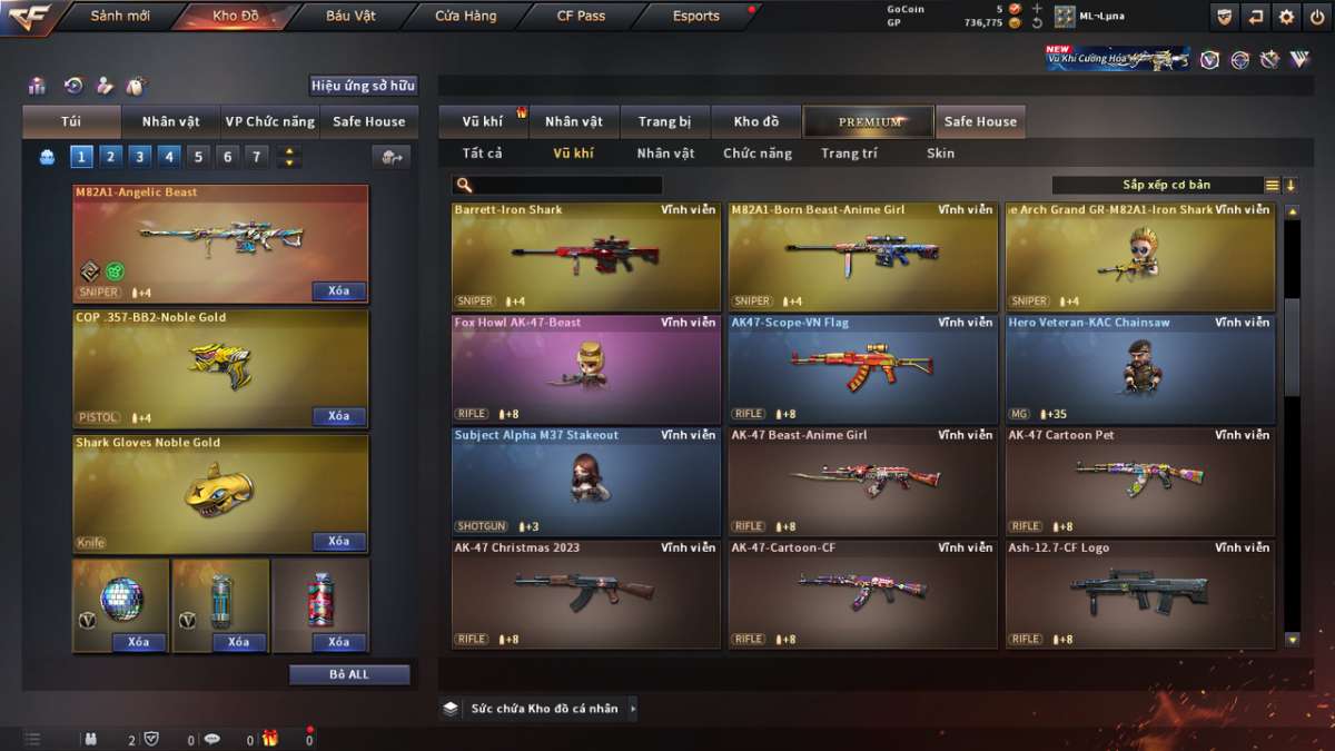shop acc cf uy tin gia re