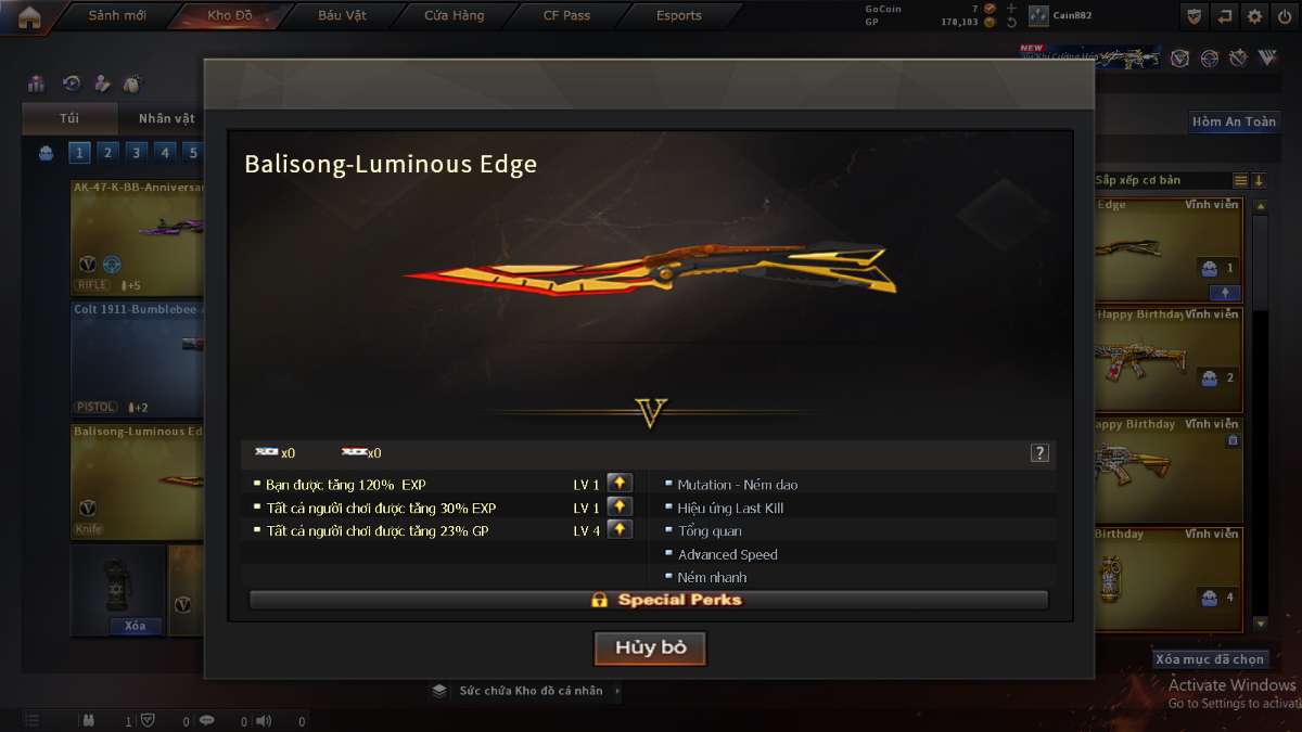 shop acc cf uy tin gia re