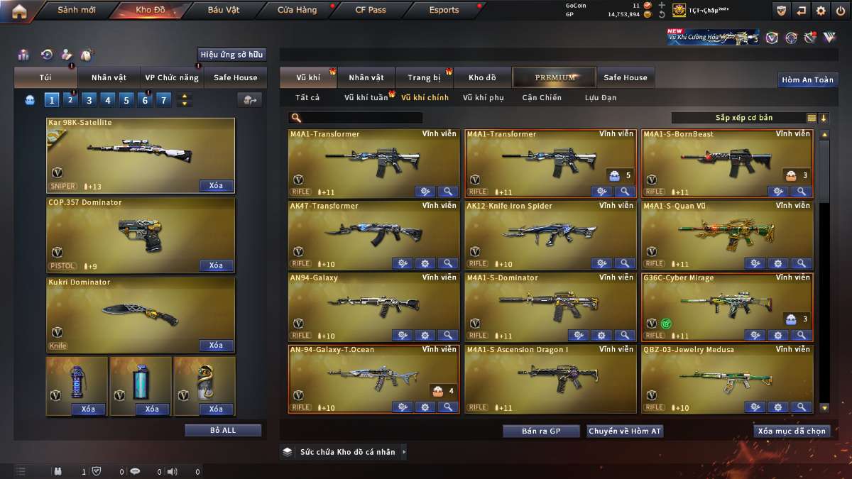 shop acc cf uy tin gia re