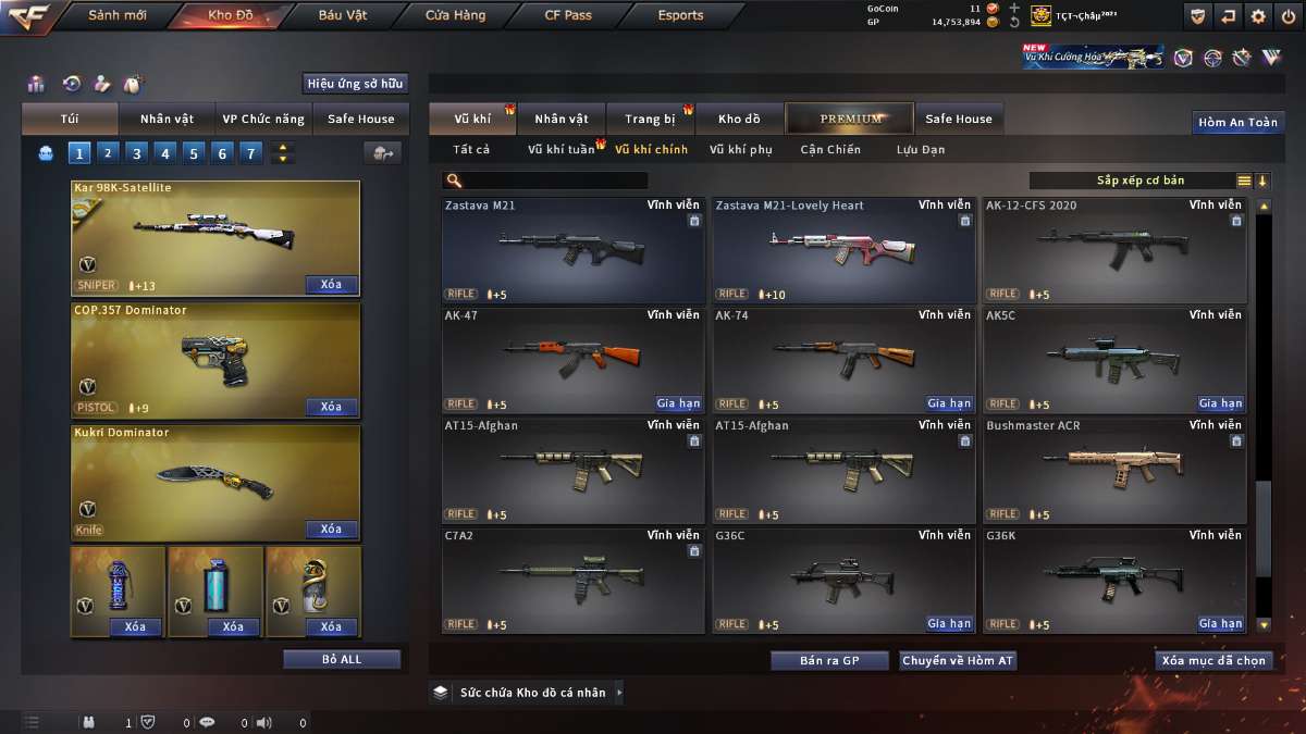 shop acc cf uy tin gia re