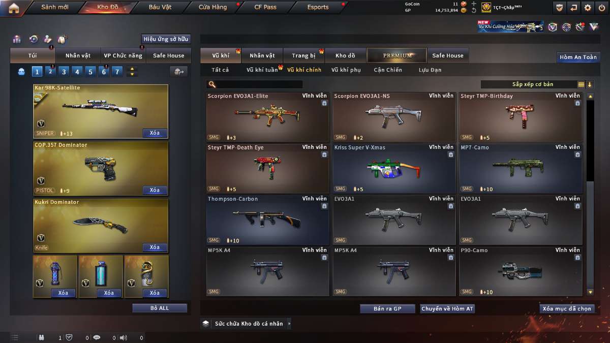 shop acc cf uy tin gia re