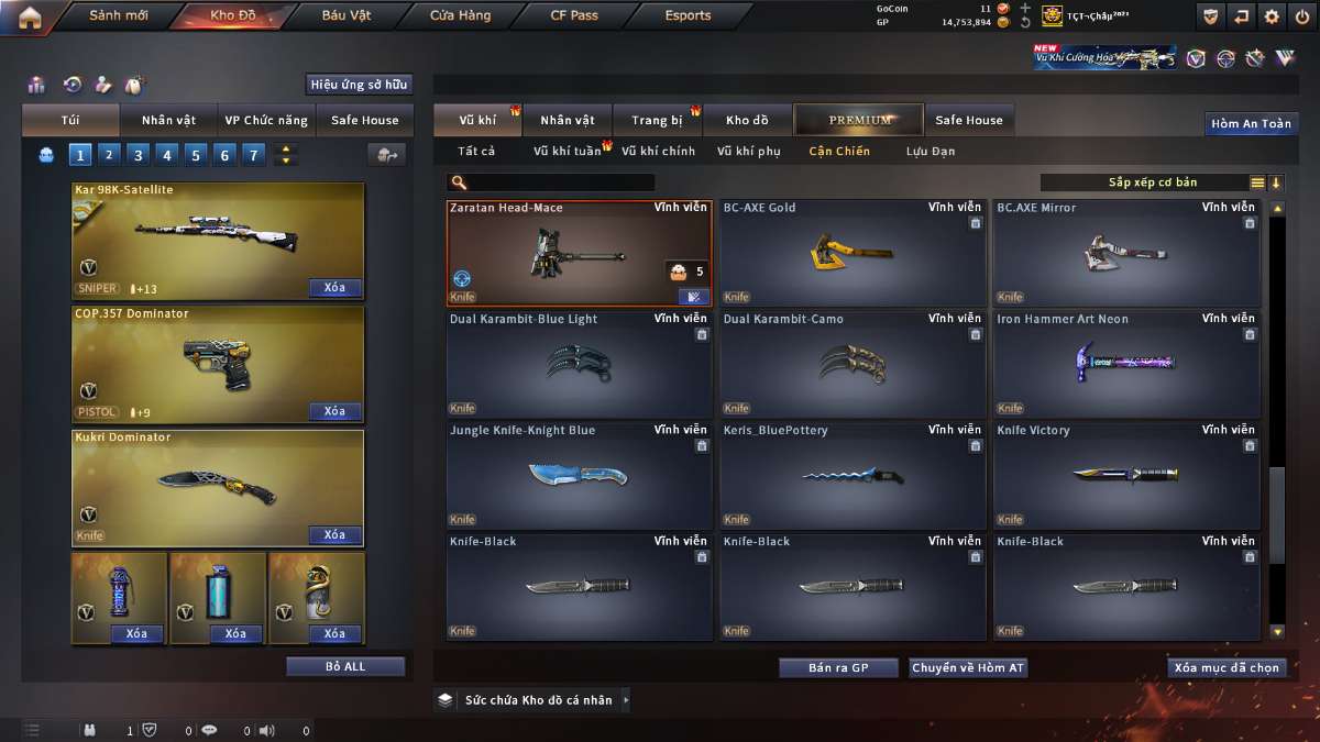 shop acc cf uy tin gia re