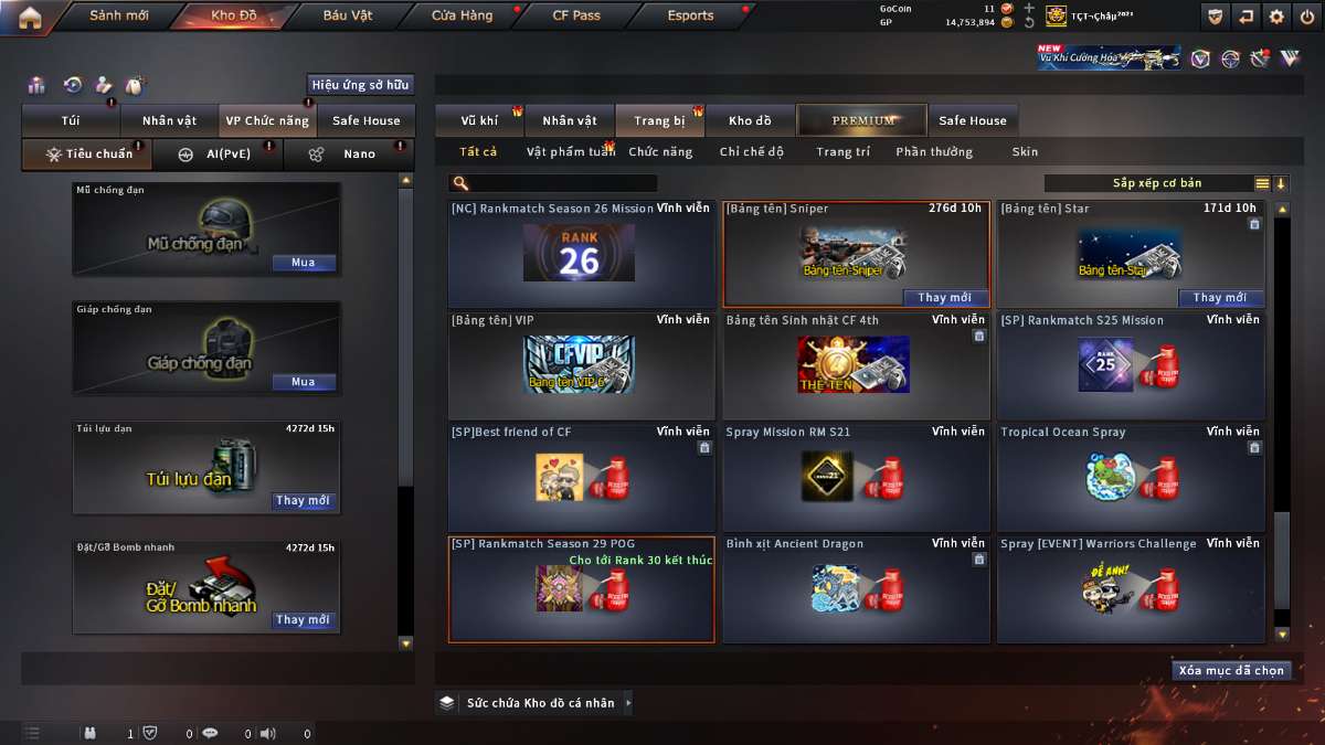 shop acc cf uy tin gia re