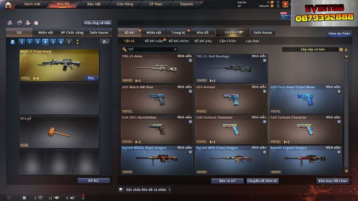 shop acc cf uy tin gia re