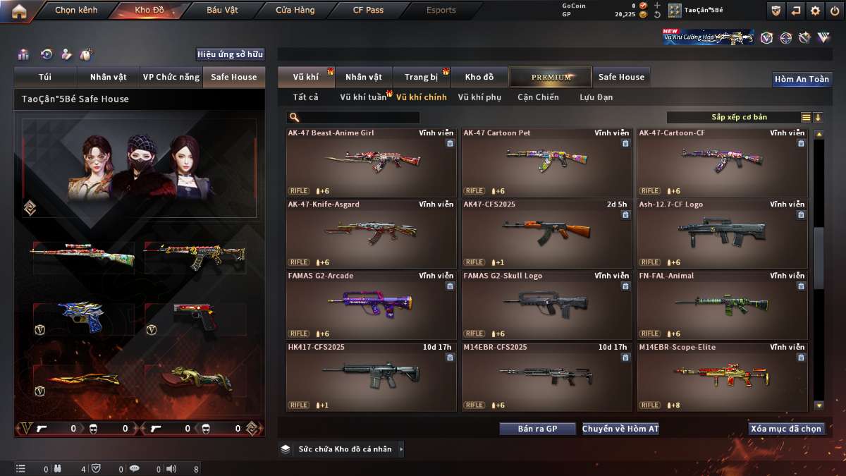shop acc cf uy tin gia re