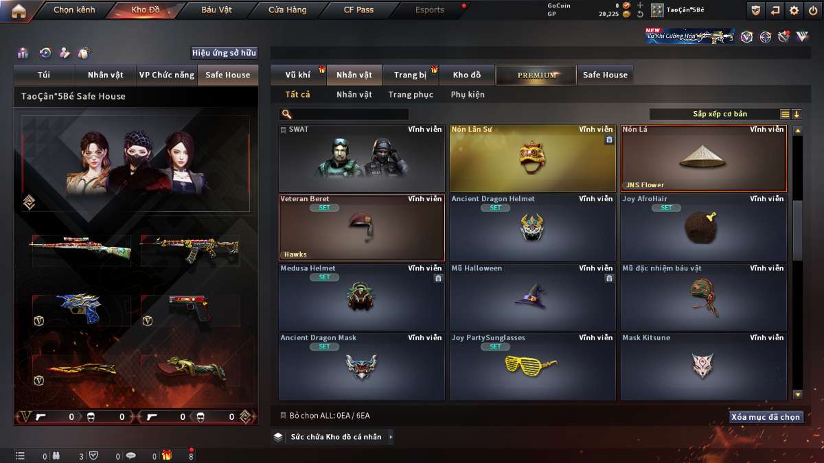 shop acc cf uy tin gia re