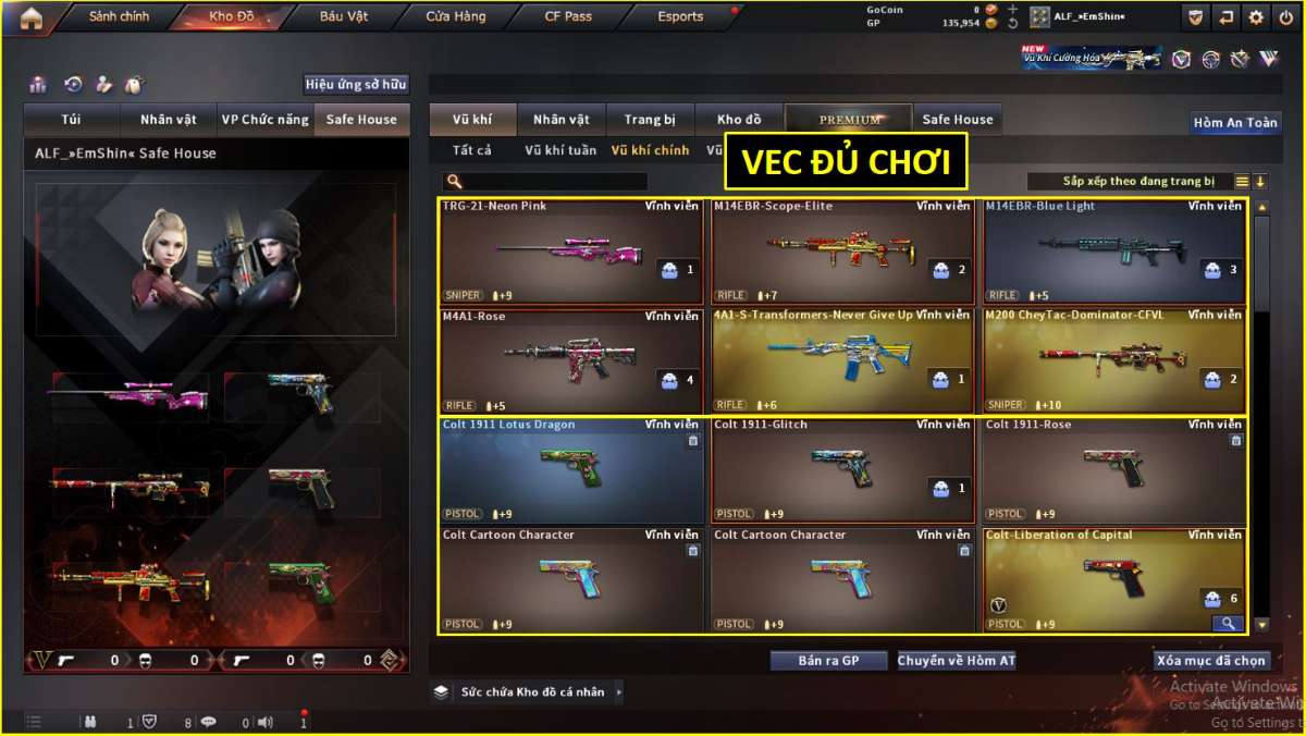 shop acc cf uy tin gia re