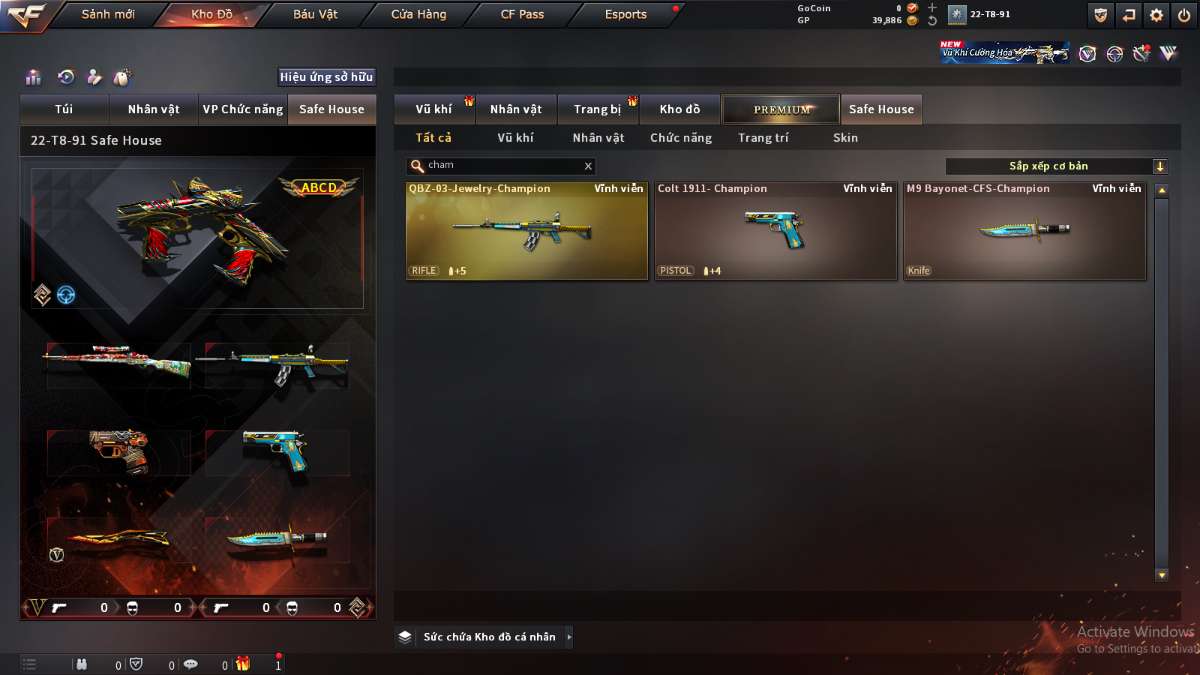 shop acc cf uy tin gia re