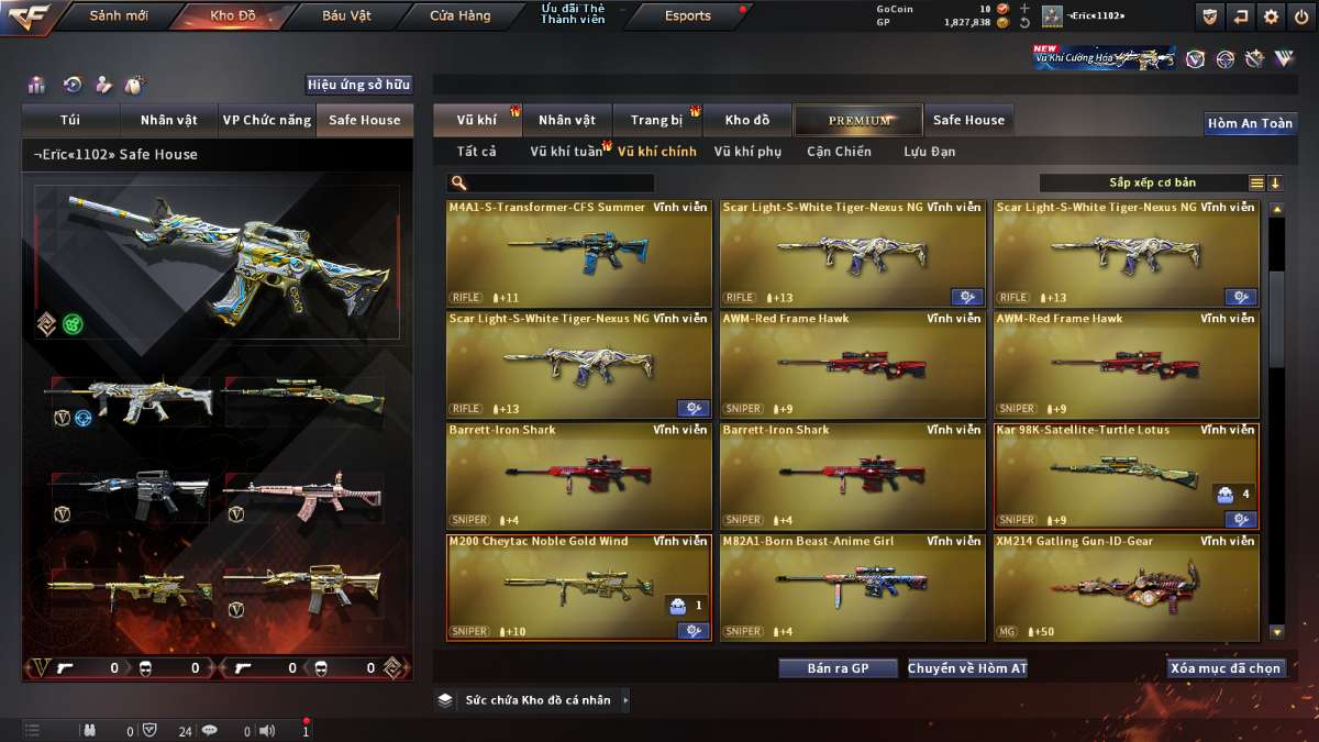 shop acc cf uy tin gia re