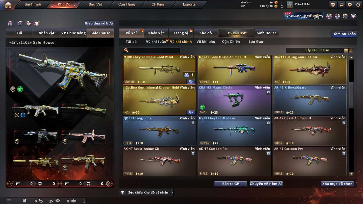 shop acc cf uy tin gia re