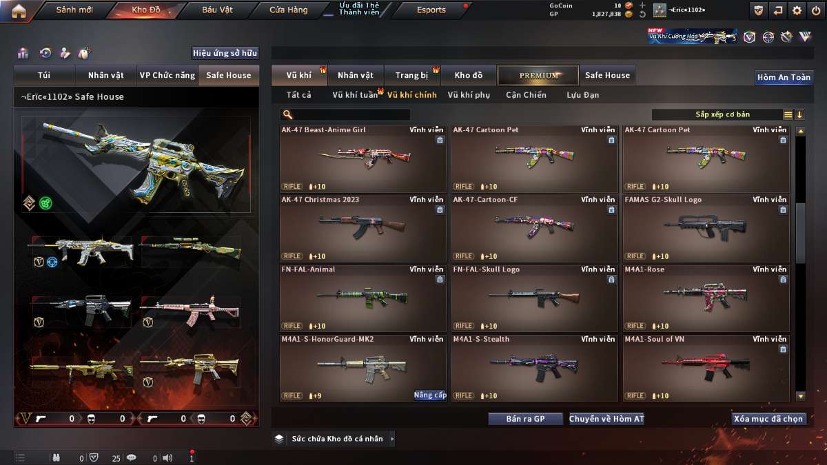 shop acc cf uy tin gia re
