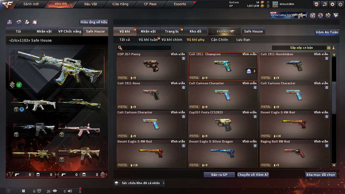 shop acc cf uy tin gia re