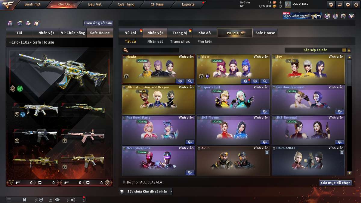 shop acc cf uy tin gia re