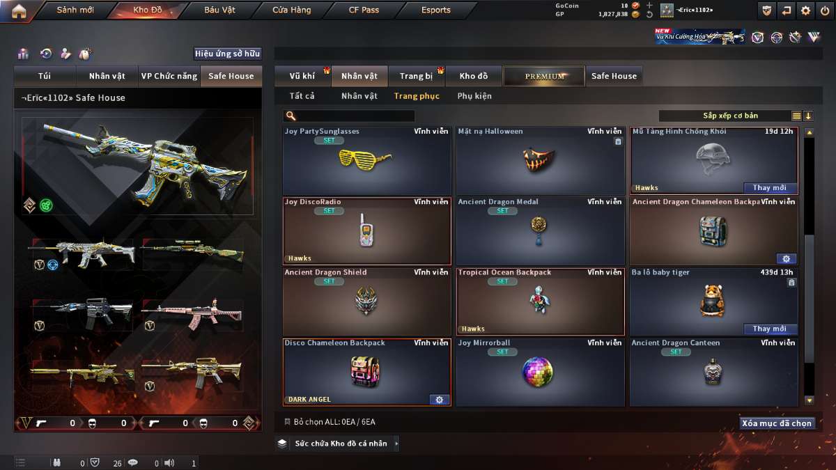 shop acc cf uy tin gia re