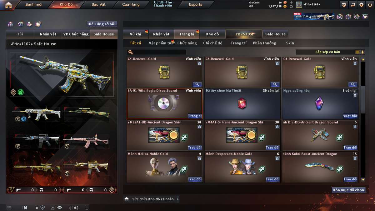 shop acc cf uy tin gia re