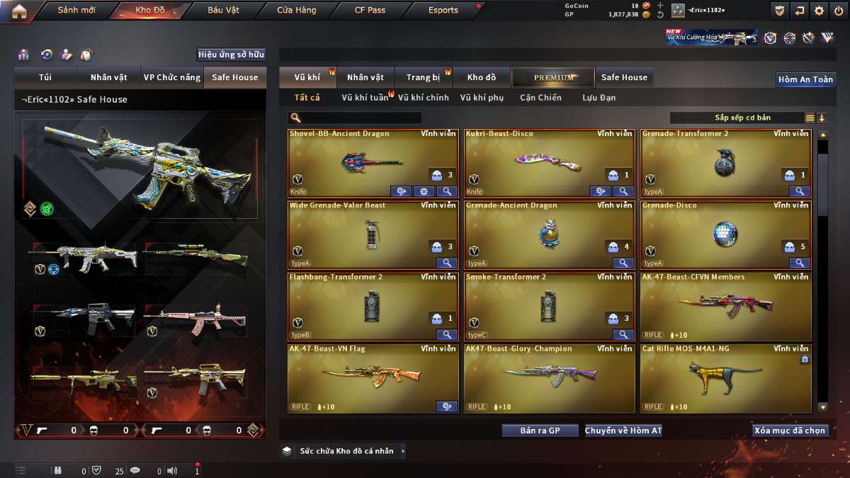 shop acc cf uy tin gia re