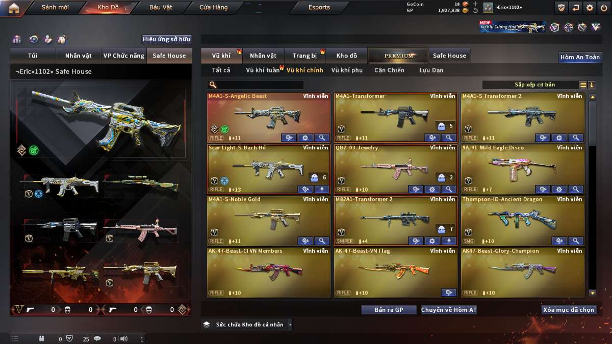shop acc cf uy tin gia re
