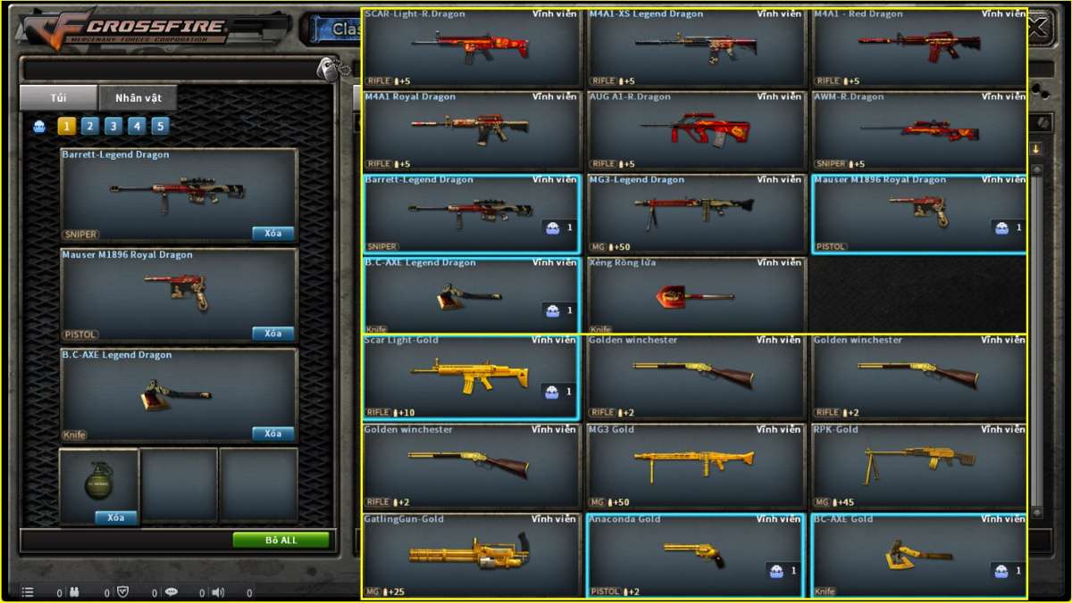 shop acc cf uy tin gia re