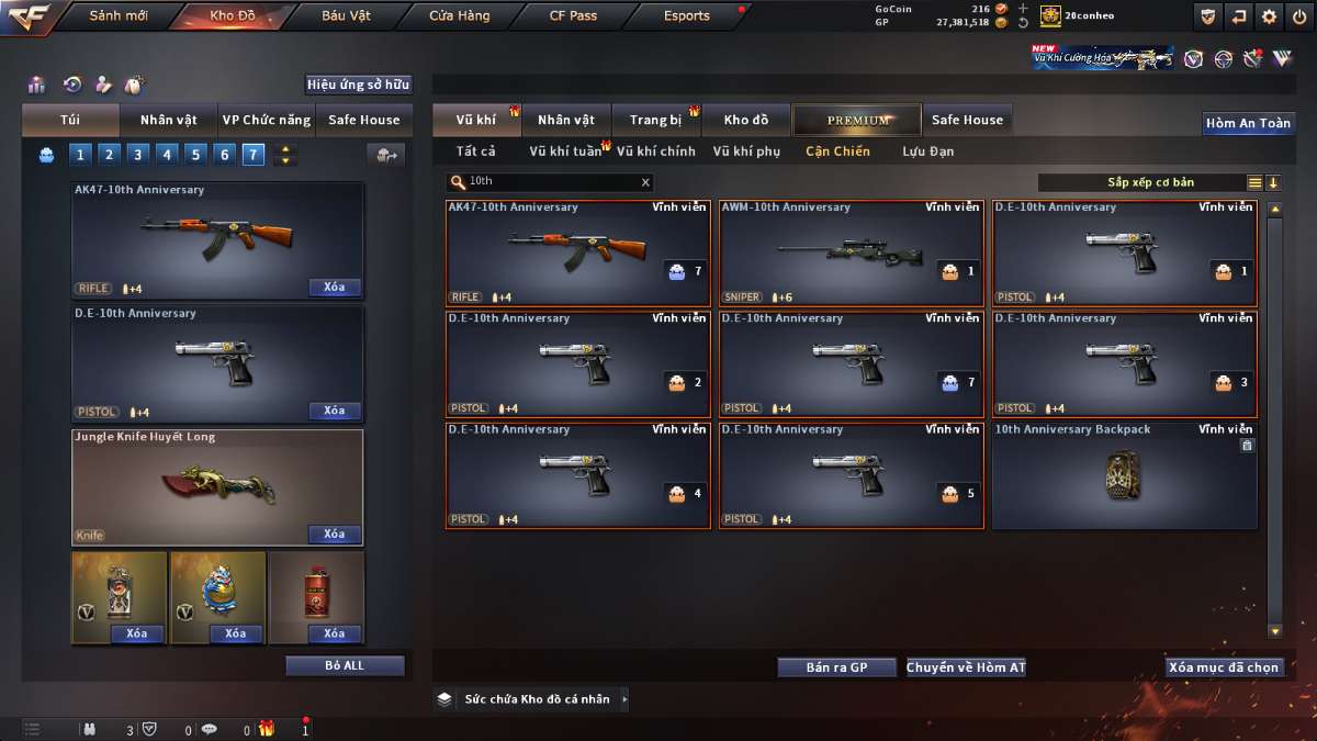 shop acc cf uy tin gia re