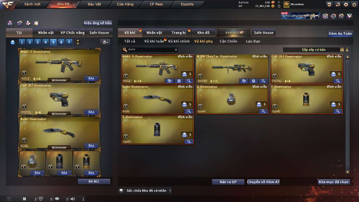 shop acc cf uy tin gia re