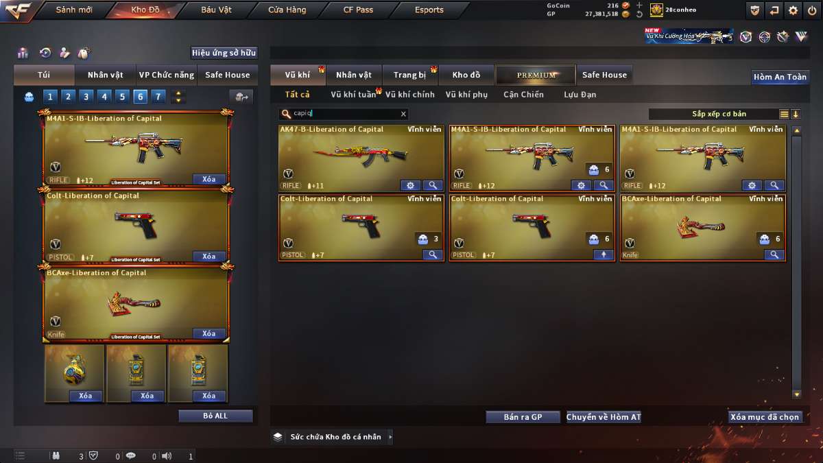 shop acc cf uy tin gia re