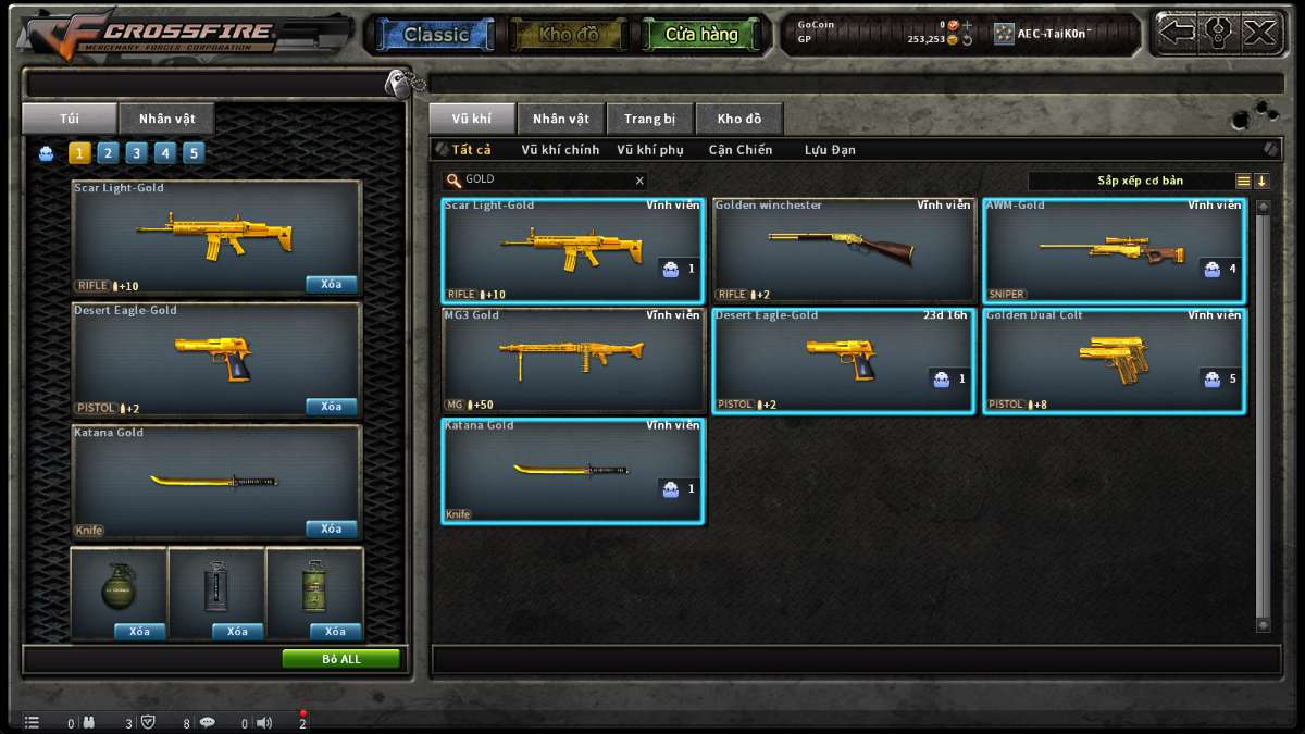 shop acc cf uy tin gia re