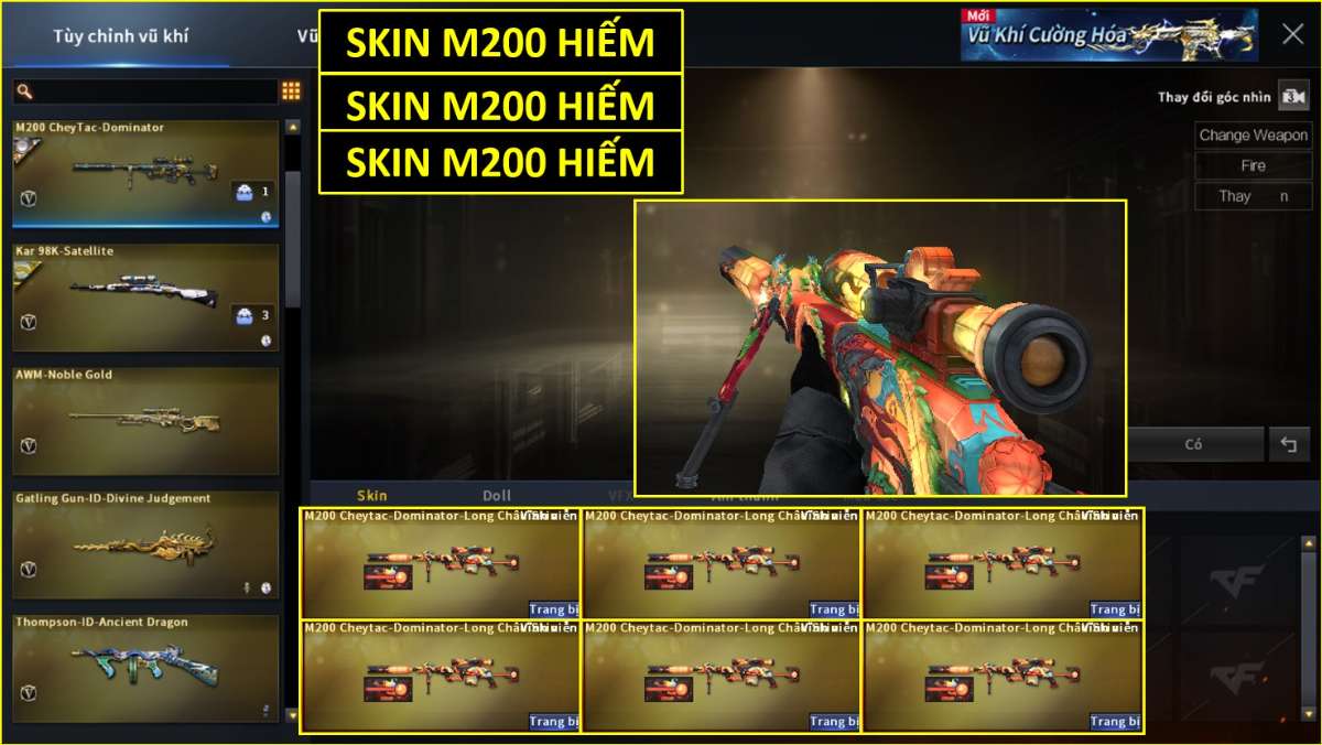 shop acc cf uy tin gia re